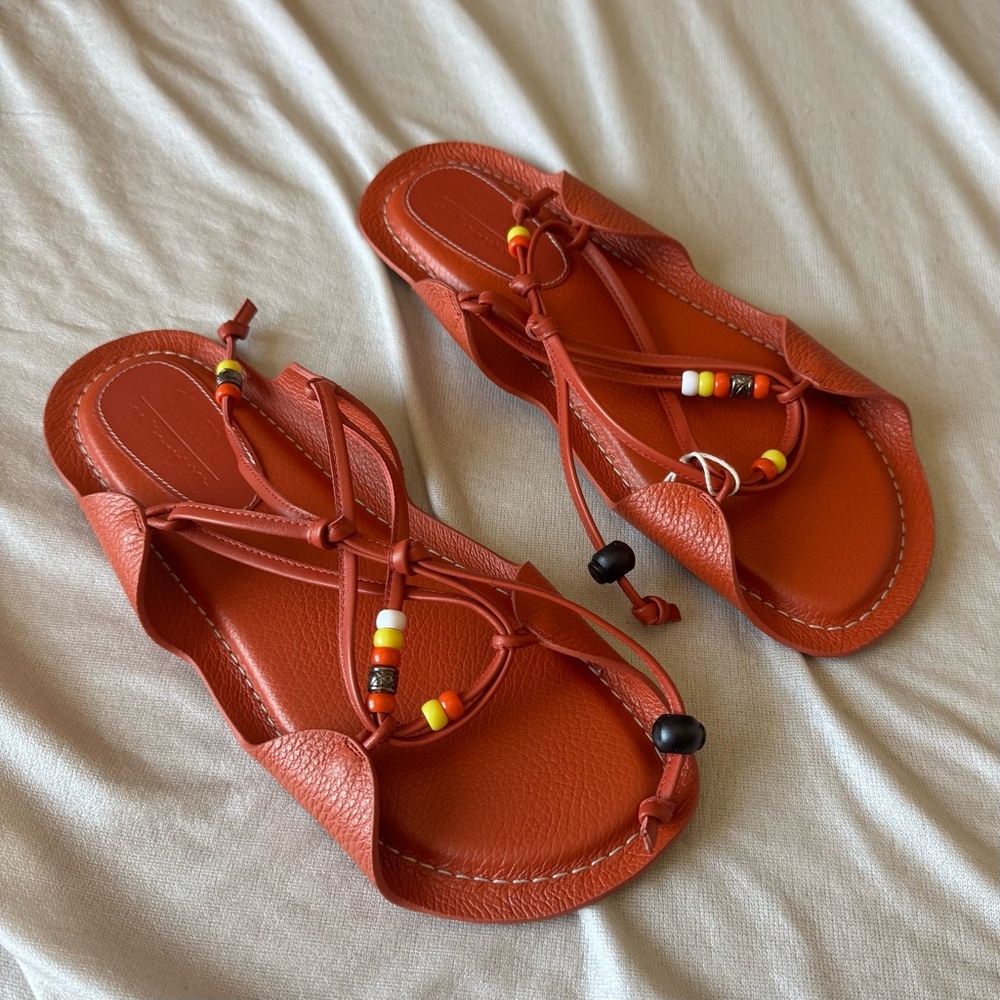 Marni x No Vacancy Inn - Summer 2023 Beaded Drawstring Sandals - IT 41 - US 11